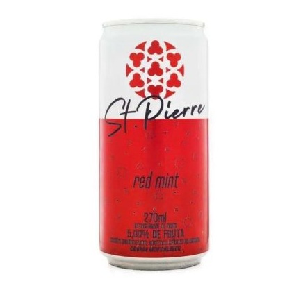 St. Pierre Refrigerante Red Mint Lata 270ml