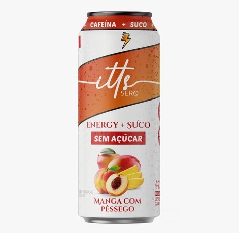 Itt's Manga com Pêssego SERO ENERGY Drink lata 473ml