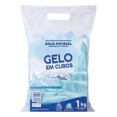 Saco de Gelo cubo 1kg