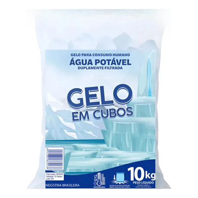 Saco de Gelo cubo 10kg